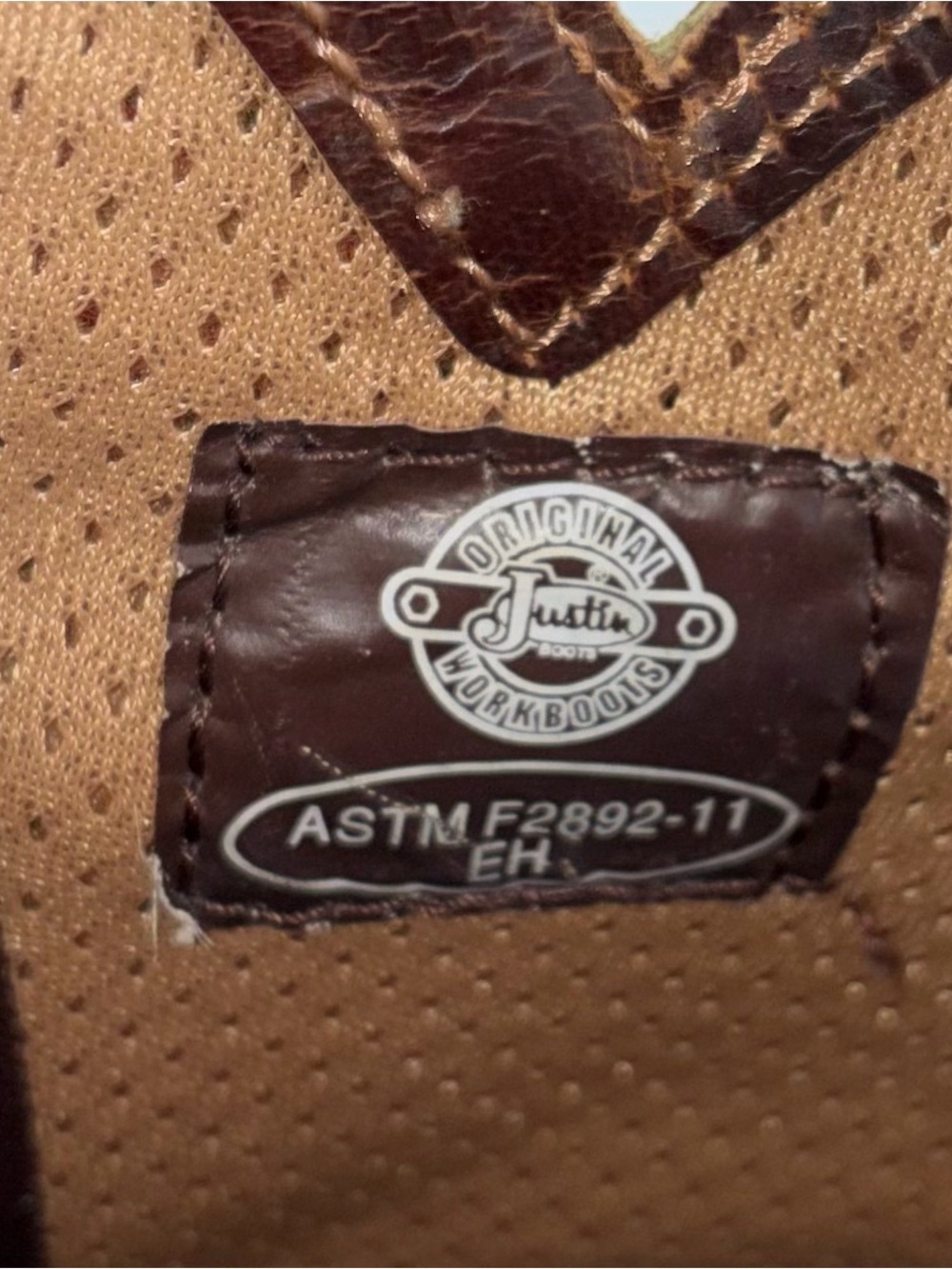 Justin Boots Derrickkman Leather Boots sz 10.5 - Picture 9 of 11